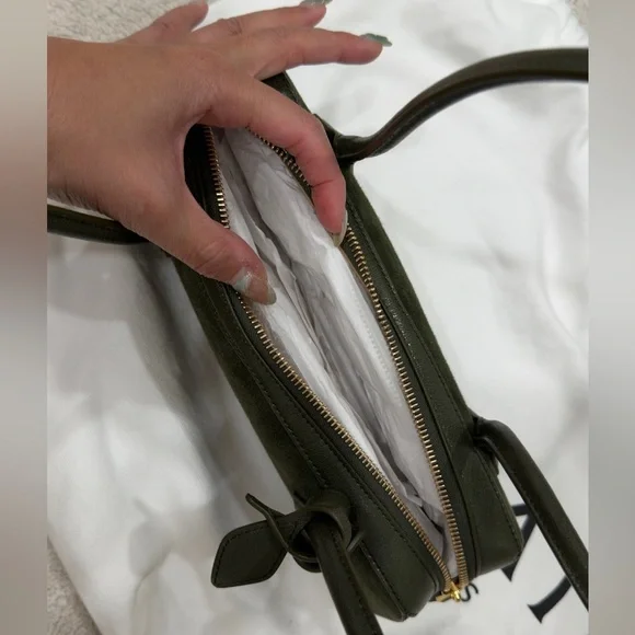 Brand new ALAIA Small Teckel Olive Suede - Picture 5 of 6